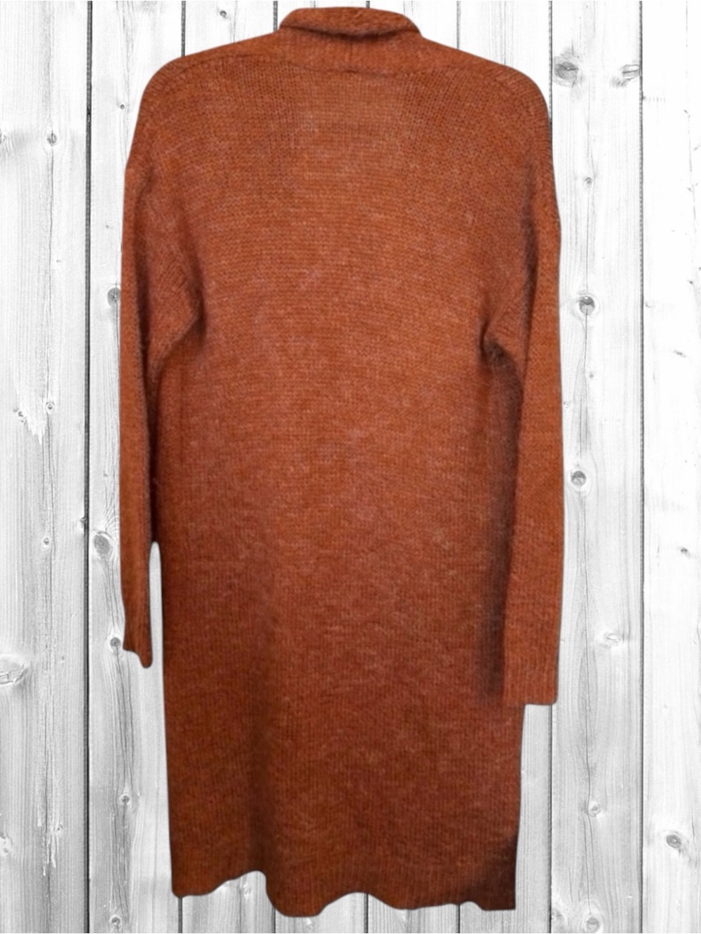 🌼Mystree Rust Open-Front Cardigan - Picture 2 of 4